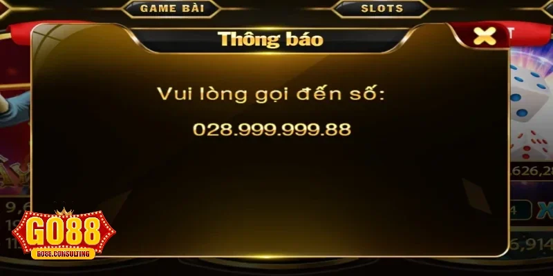 Làm thế nào để đổi tên đăng nhập và mật khẩu tài khoản GO88?